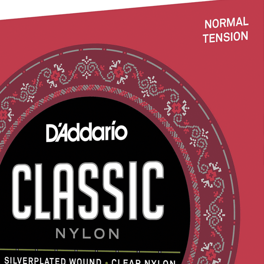 D'Addario EJ27N 1/2 Student Nylon Fractional Classical Guitar Strings Normal Tension