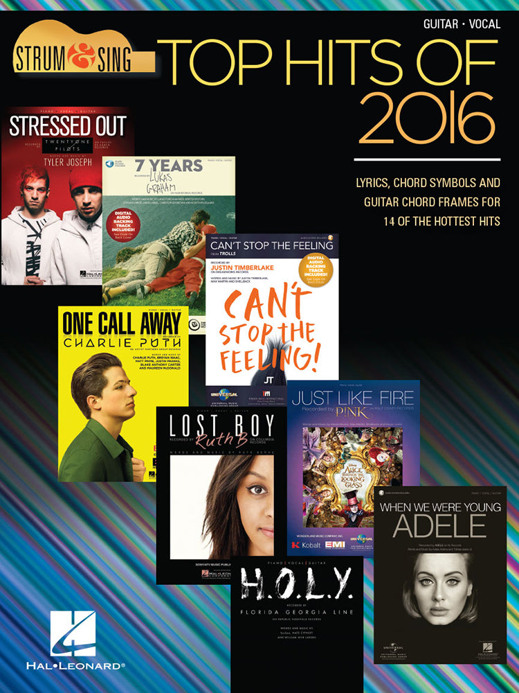 Top Hits Of 2016 Strum & Sing Guitar