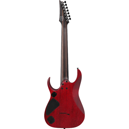 Ibanez RGD721FA 7-String Electric Guitar in Stained Wine Red Burst Flat