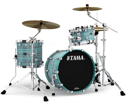 TAMA Starclassic Walnut Birch 3 Piece Shell Pack in Lacquer Arctic Blue Oyster