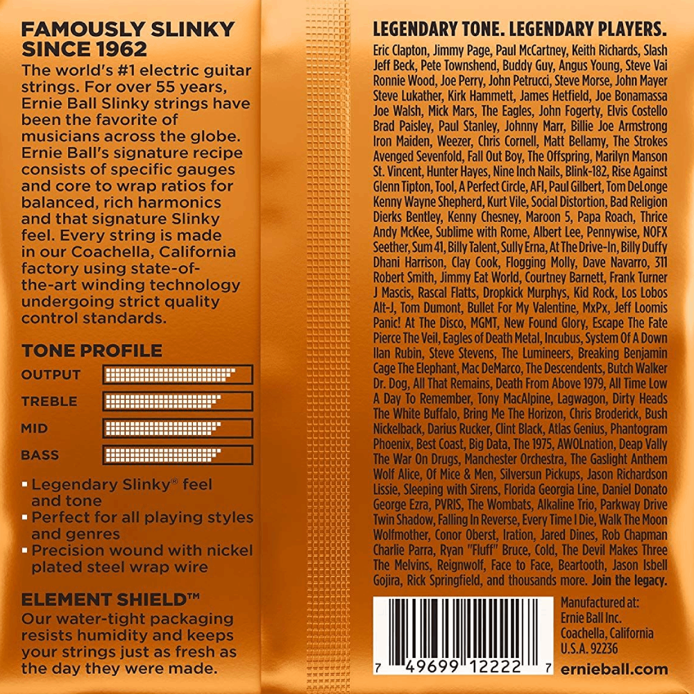 Ernie Ball Hybrid Slinky Nickel Wound Electric Guitar Strings 9-46 Gauge