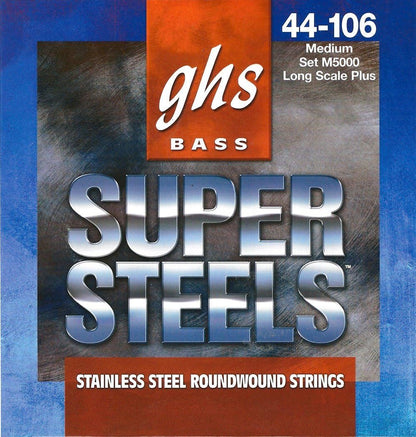 GHS M5000 Super Steels Bass Guitar Strings 44-106 Gauge