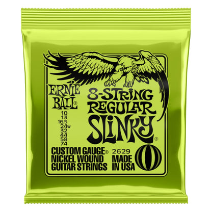 Ernie Ball Slinky Nickel Wound 8 String Electric Guitar Strings 10-74 Gauge