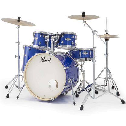 Pearl Export Plus 5-Piece Fusion Plus Drum Kit with Cymbal Pack in Midnight Blue
