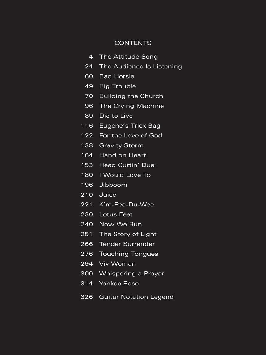 Steve Vai Guitar Anthology Tab