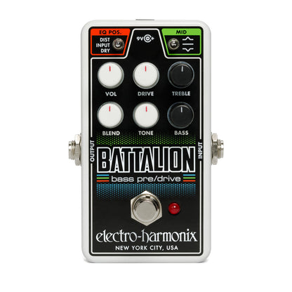 Electro Harmonix Nano Battalion Bass Preamp & Overdrive Pedal