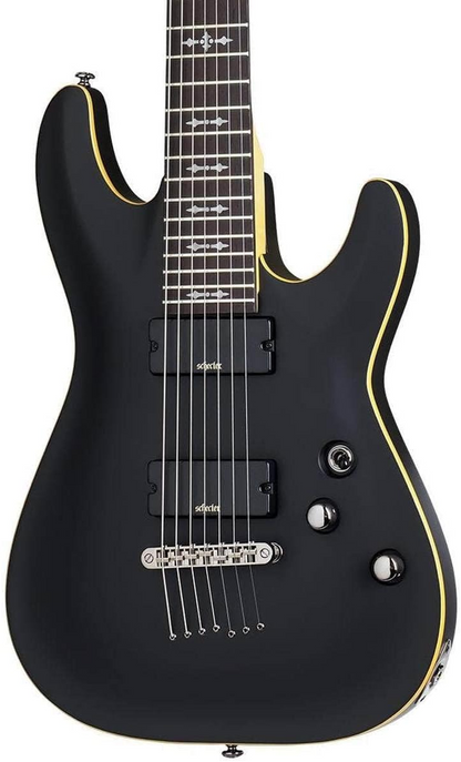 Schecter Demon-7 FR 7 String Electric Guitar in Satin Black