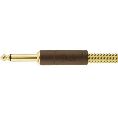 Fender Deluxe Series 10' Instrument Cable in Tweed