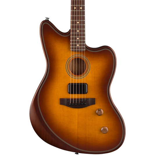 Fender Acoustasonic Standard Jazzmaster, Rosewood Fingerboard in Honey Burst
