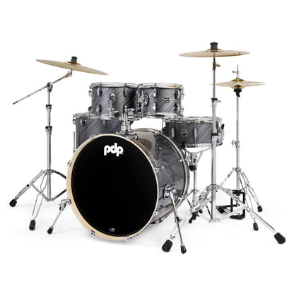 PDP MainStage 5pc Drum Kit w/Paiste Cymbals & Stool in Twisted Graphite