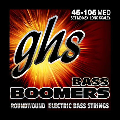 GHS M3045X Extra Long Scale Bass Boomers Strings Medium 45-105 Gauge