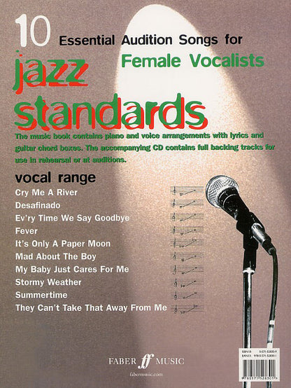 Jazz Standards Essential Audition Songs For Female Vocalists PVG/CD