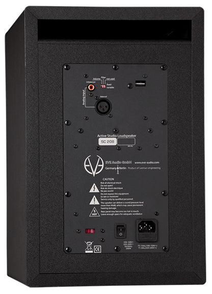 EVE Audio SC208 2 Way 8" Professional Studio Monitor Speaker