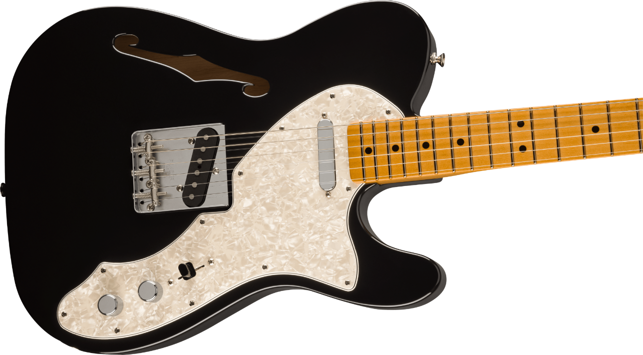 Fender Vintera II '60s Telecaster Thinline, Maple Fingerboard in Black