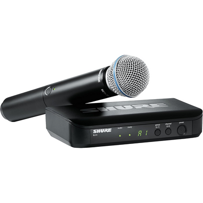Shure Wireless Handheld System BLX2 Tx; BETA58 Mic; BLX4 Rx Auto Setup 662-686MHz