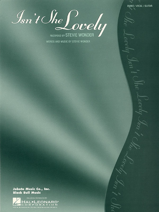Isnt She Lovely PVG Single Sheet
