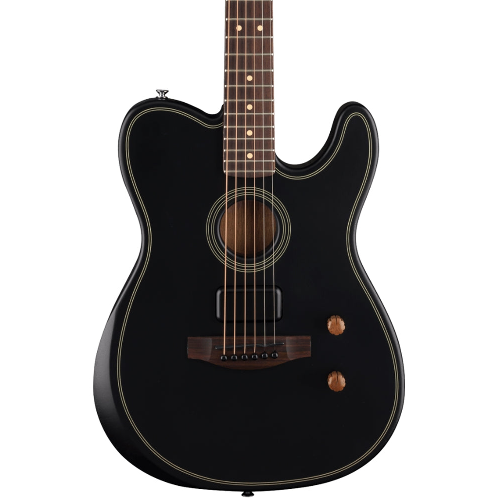 Fender Acoustasonic Standard Telecaster, Rosewood Fingerboard  in Black