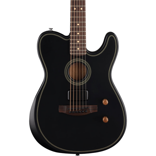 Fender Acoustasonic Standard Telecaster, Rosewood Fingerboard  in Black