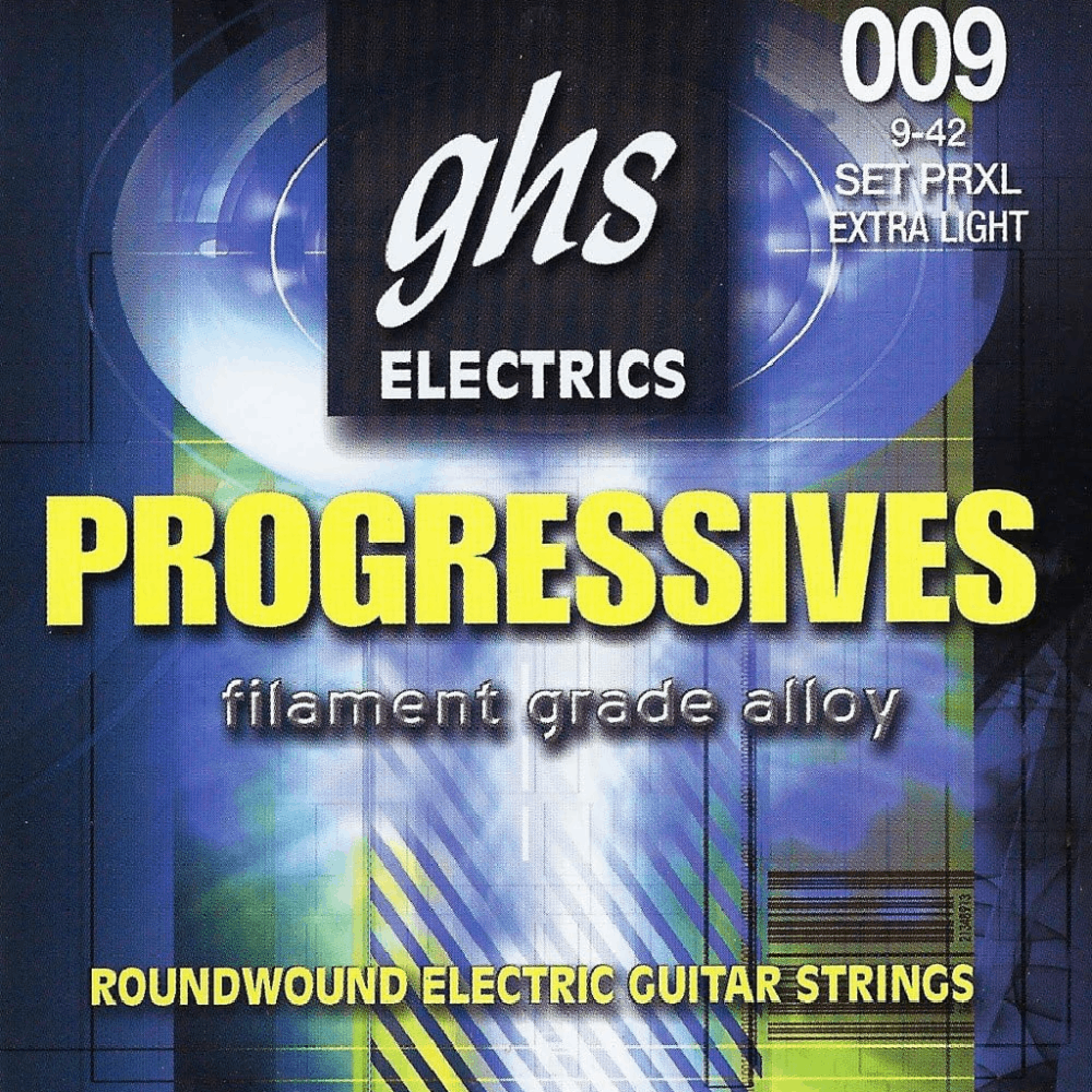 GHS PRXL Progressives Extra Light Electric Guitar Strings 9-42 Gauge