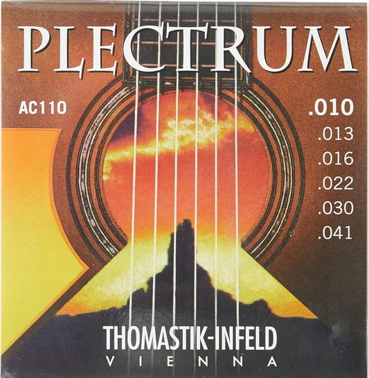 Thomastik Plectrum Acoustic Guitar Strings Set Extra Light .010-.041 Gauge