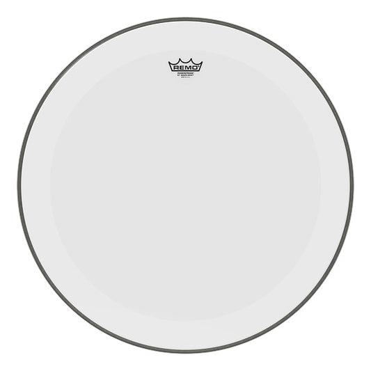 Remo Powerstroke P3 Smooth White No Stripe, Bass Drumhead - 24" - P3-1224-C1
