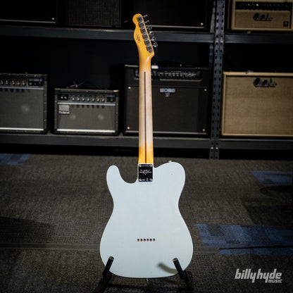Fender Custom Shop 1955 Telecaster Journeyman Relic with Closet Classic Hardware Electric Guitar in Super Aged Sonic Blue