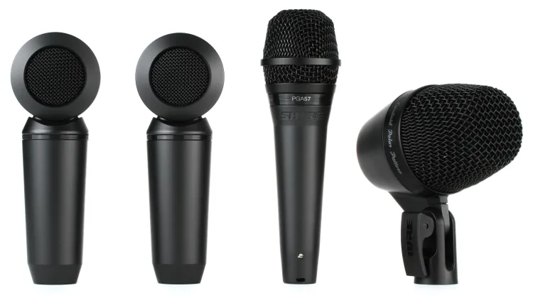 Shure PGASTUDIOKIT4 4 piece Microphone Kit