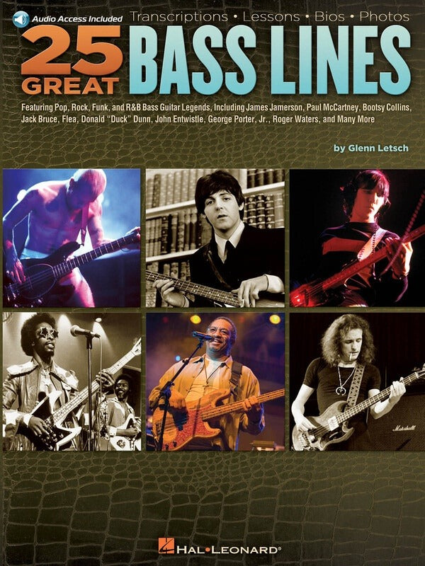 25 Great Bass Lines Book & OLA
