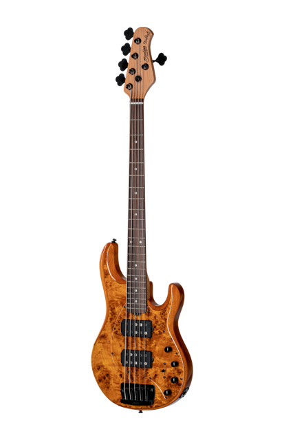 Sterling By Music Man StingRay Ray 35 HH in Amber Poplar Burl