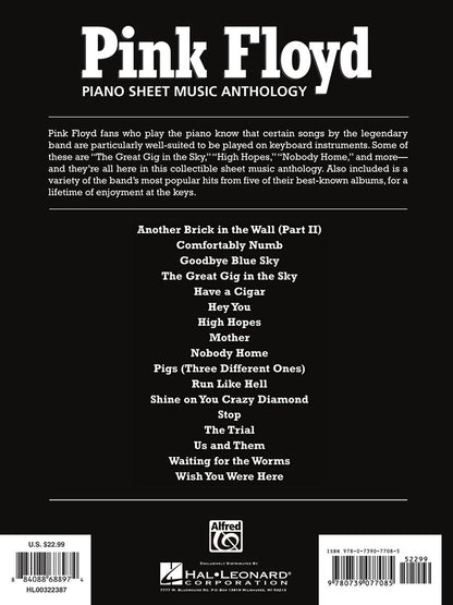 Pink Floyd Piano Sheet Music Anthology PVG