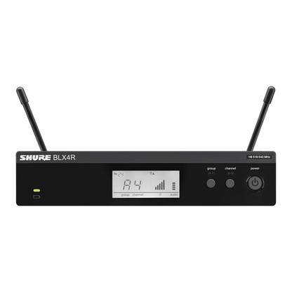 Shure Wireless 1/2R Handheld System BLX2 Tx; SM58 Mic; BLX4R Rx Auto Setup: 614-638MHz