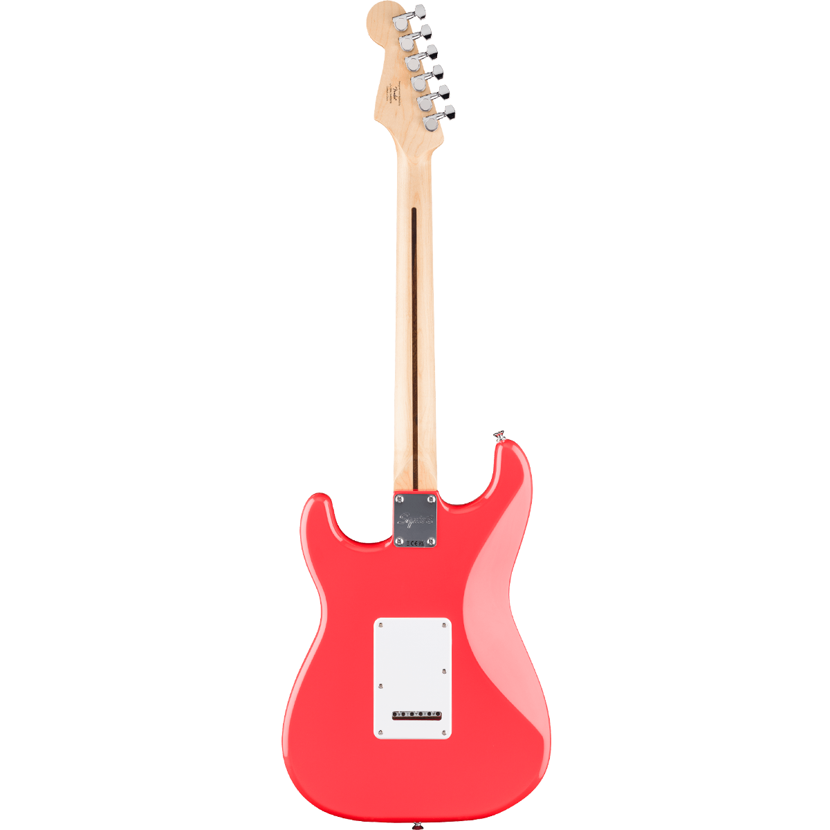 Squier FSR Squier Sonic Stratocaster, Laurel Fingerboard, White Pickguard in Fiesta Red