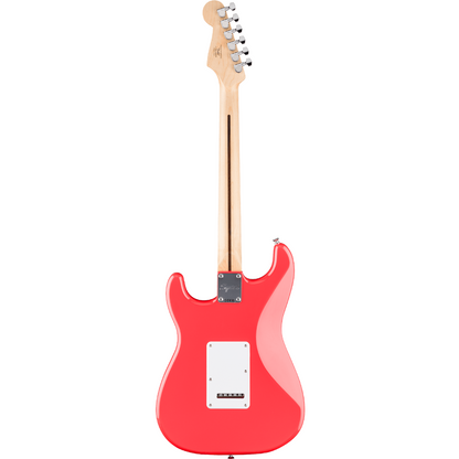 Squier FSR Squier Sonic Stratocaster, Laurel Fingerboard, White Pickguard in Fiesta Red