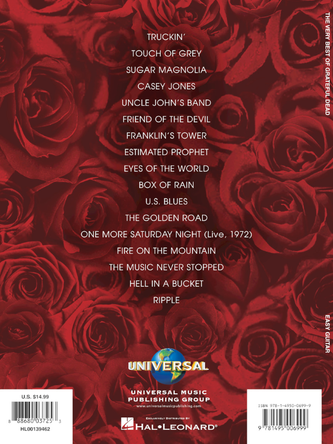 The Very Best of Grateful Dead Easy Guitar Notes & Tab