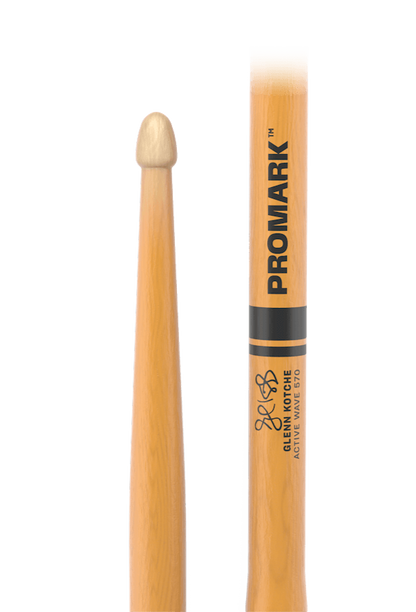 Promark Glenn Kotche Active Wave ActiveGrip Clear Hickory Drumstick