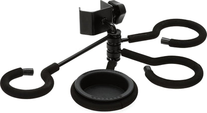 Hercules HA100 Mute Holder Clamps to Mic Stand