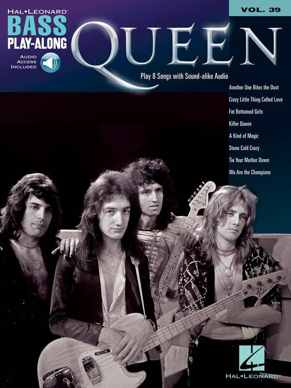 Queen Bass Play Along Volume 39 Book & OLA