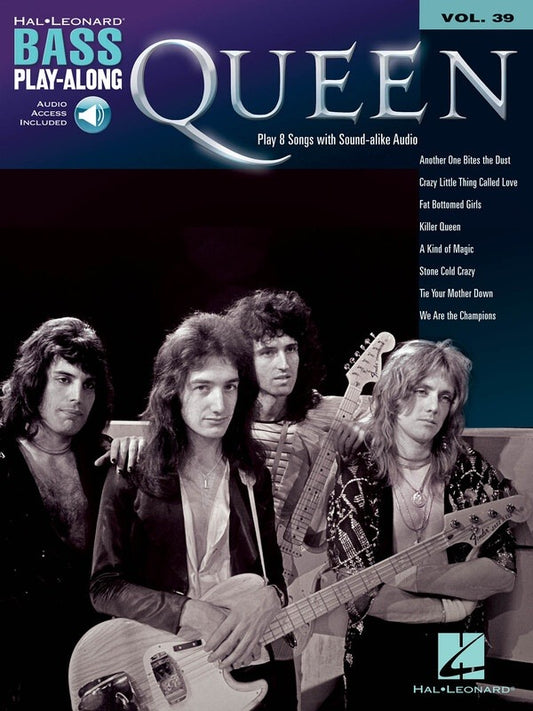 Queen Bass Play Along Volume 39 Book & OLA
