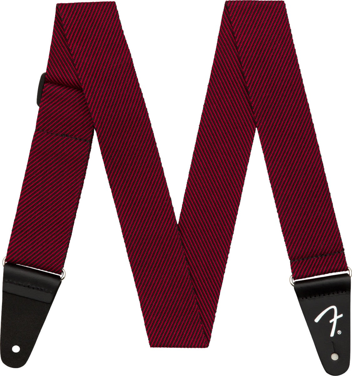 Fender 2" Modern Tweed Strap in Black & Red