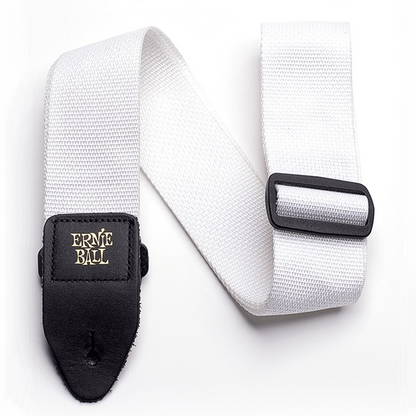 Ernie Ball Polypro Guitar Strap Or Bass Strap in White