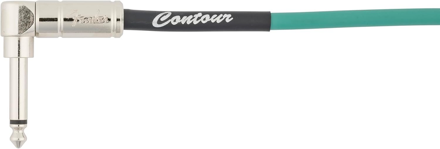 Fender Contour™ Series 30'  Coil Instrument Cable in Sherwood Green