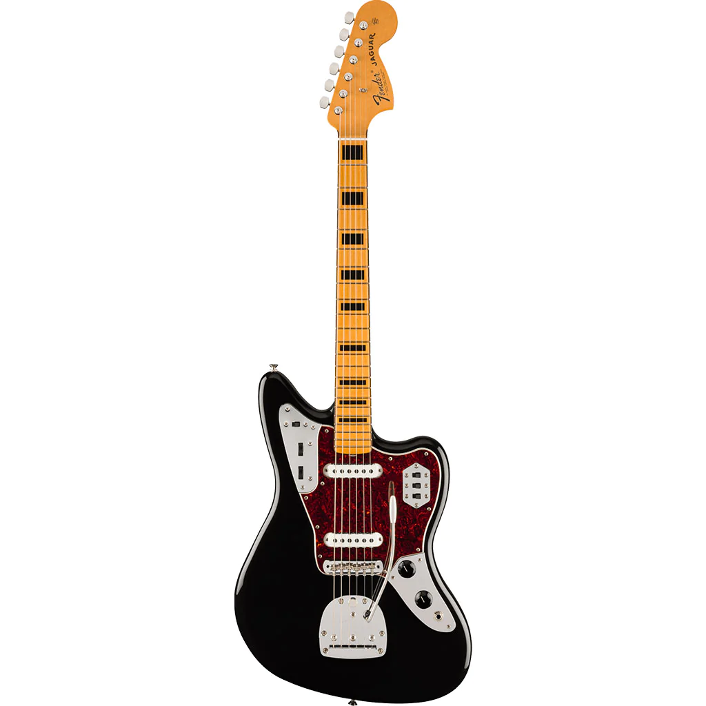 Fender Vintera II '70s Jaguar, Maple Fingerboard in Black