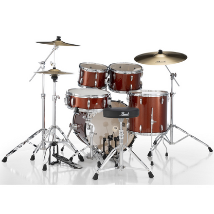 Pearl Roadshow-Plus 5-Piece Drum Kit with Cymbal Pack in Burnt Orange Sparkle