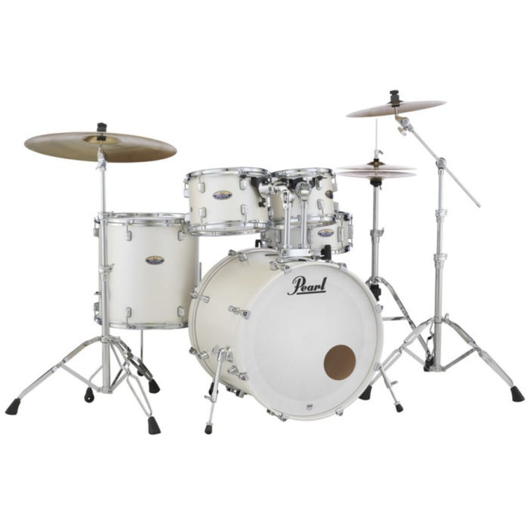 Pearl Decade Maple 22 Fusion 5 Piece Drum Kit in White Satin Pearl