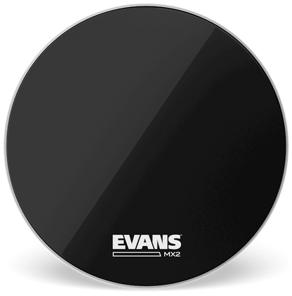 Evans MX2 Black Marching 30" Bass Drum Head
