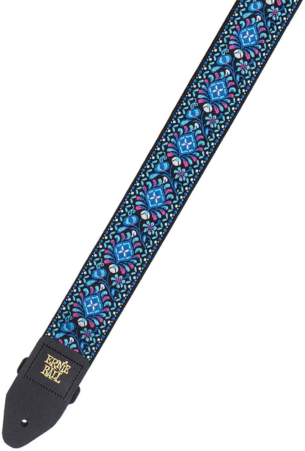 Ernie Ball Jacquard Guitar Strap Or Bass Strap in Indigo Orchid