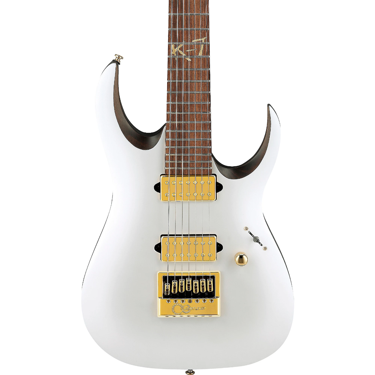 Ibanez K7 YANG Head Signature 7 String Electric Guitar in White