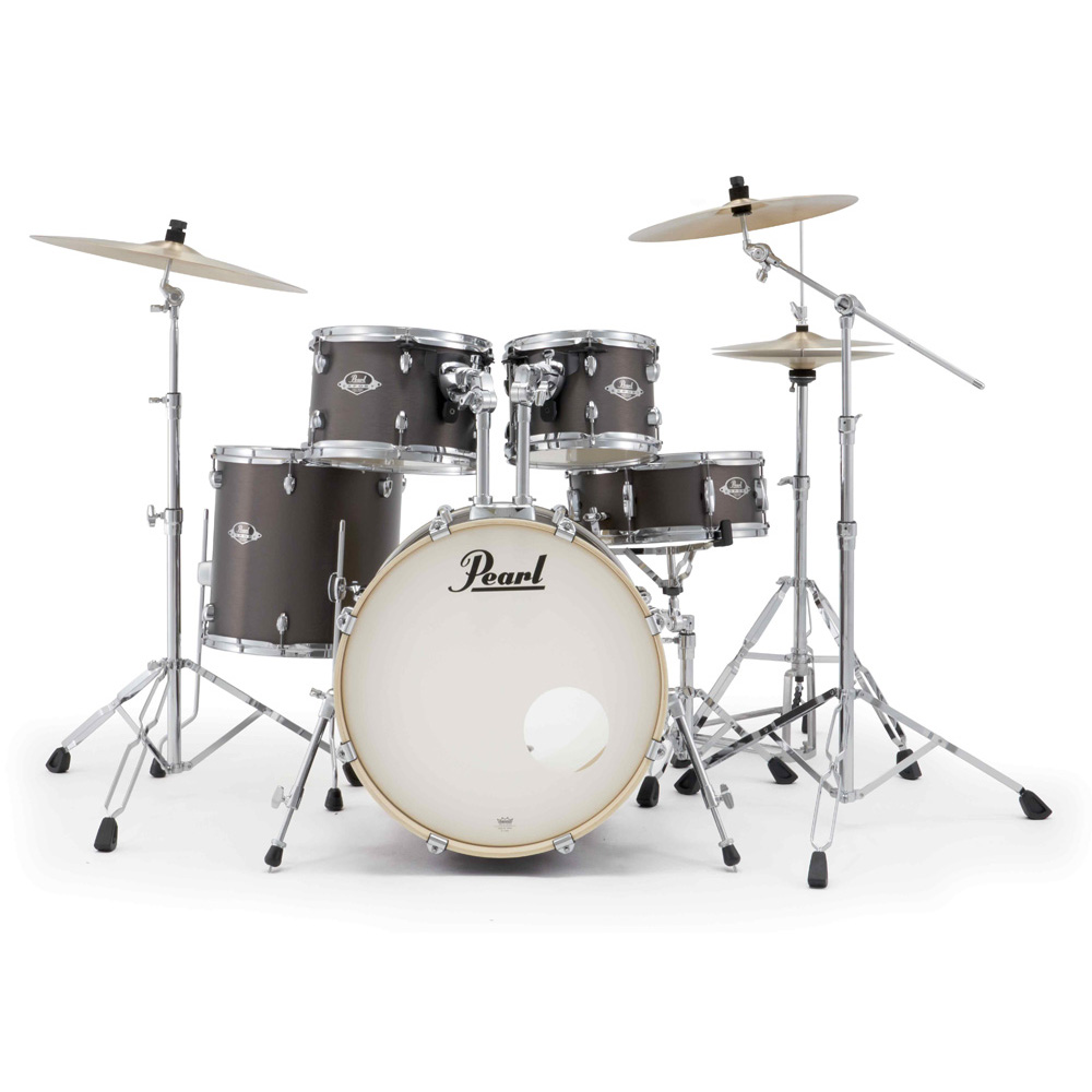 Pearl Export Plus 5-Piece Fusion Kit Drum Kit with Cymbal Pack in Brushed Bronze