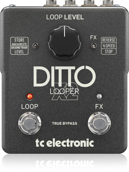 TC Electronic DITTO X2 Highly Intuitive Looper Pedal