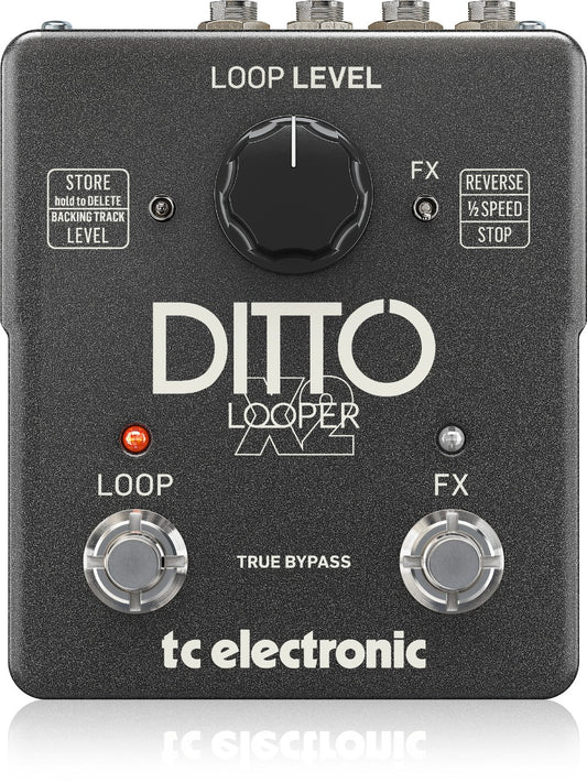 TC Electronic DITTO X2 Highly Intuitive Looper Pedal